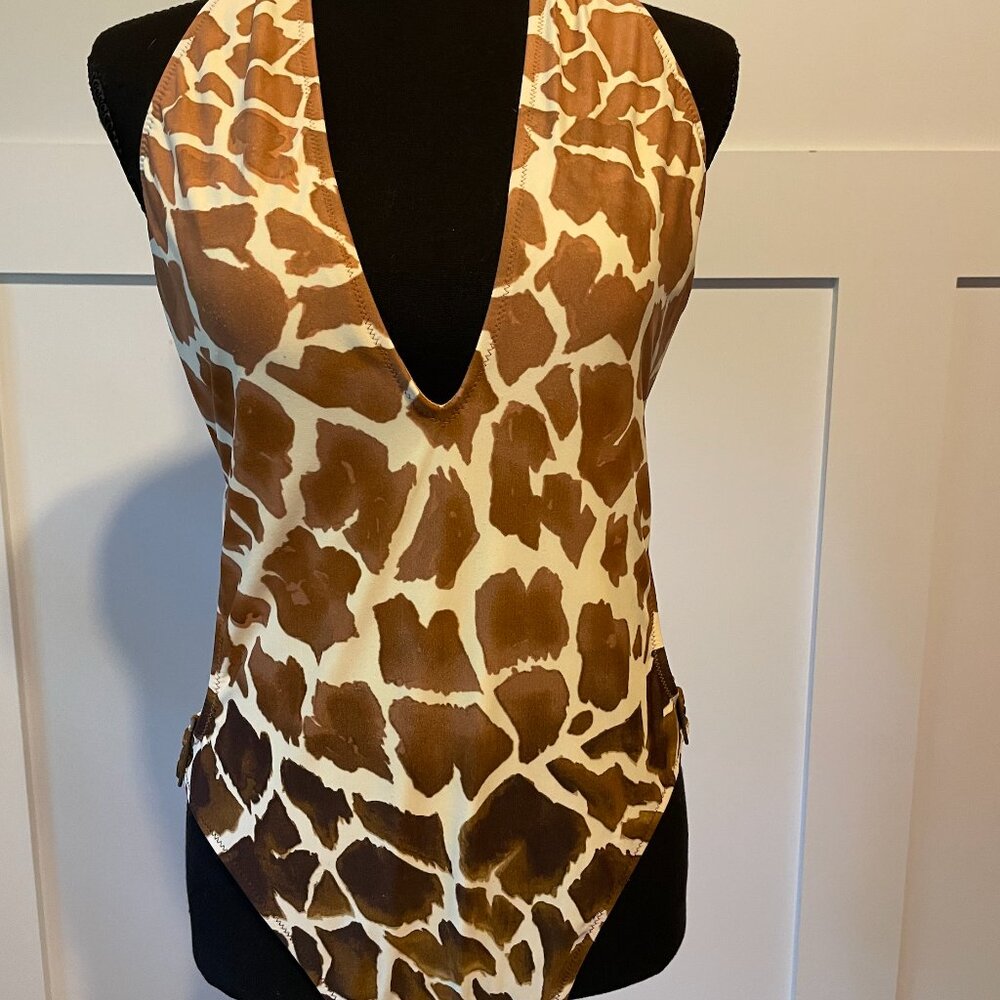 Vintage Sexy Side Cutout Swimsuit - Picture 3 of 9